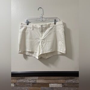LILA RYAN Women's White Jean Shorts Size 12